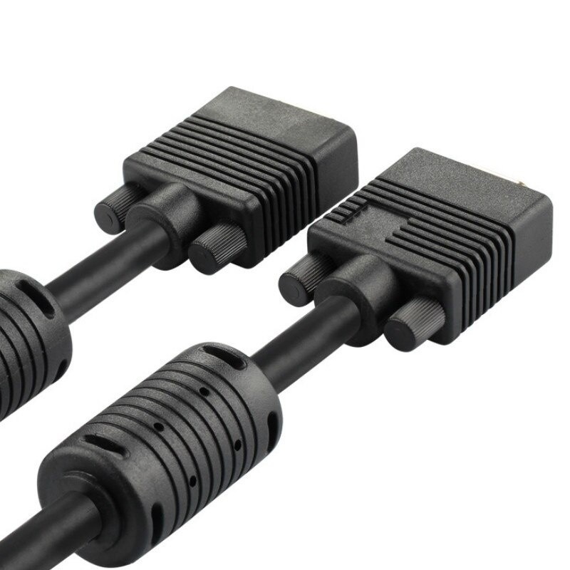 VGA Cord 2M  VGA Male to VGA Male Cable HD15 Male to Male 28 AWG VGA Cable with Ferrites for Monitor