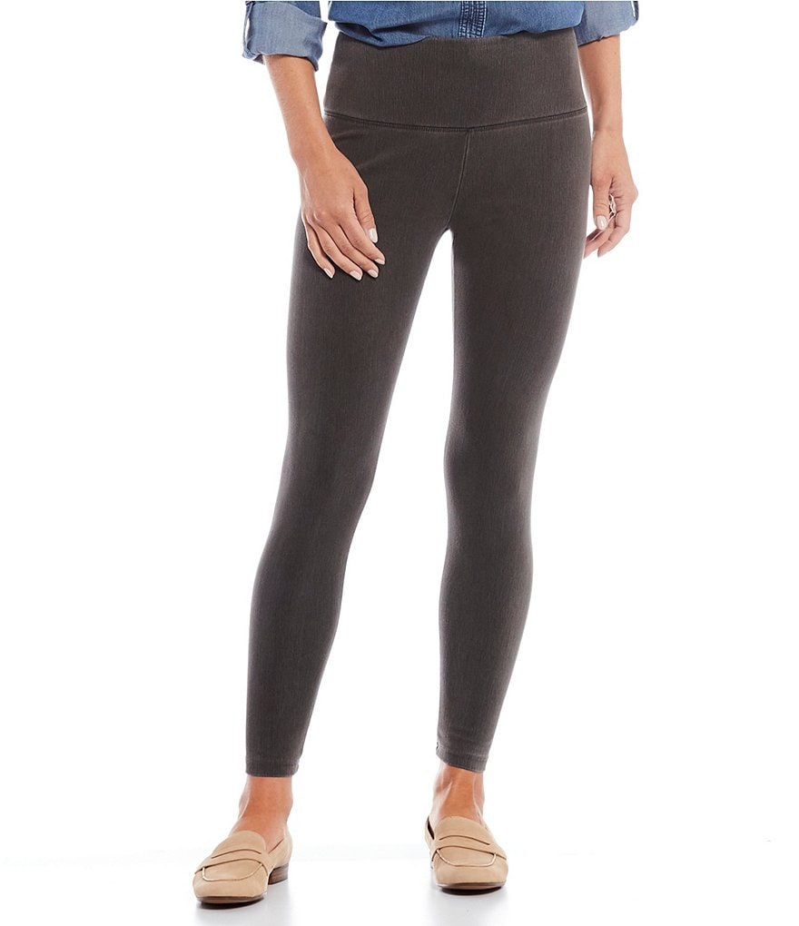 Intro Petite Size Bella Solid Double Knit Slim Her Leggings