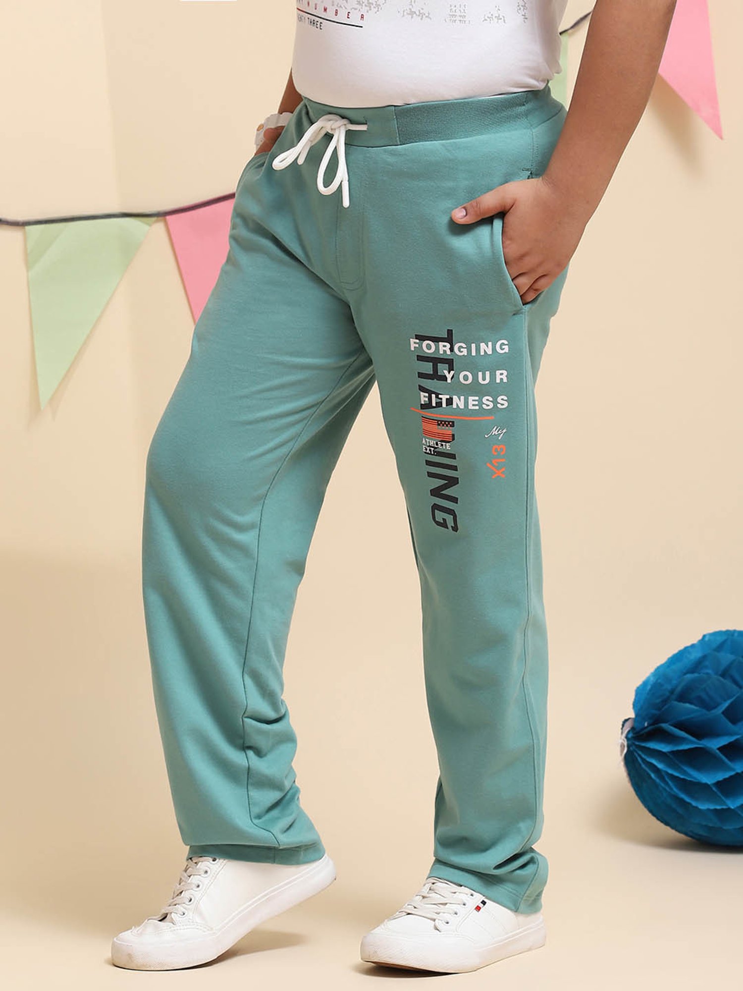 Monte Carlo Boys Blue Printed Trousers