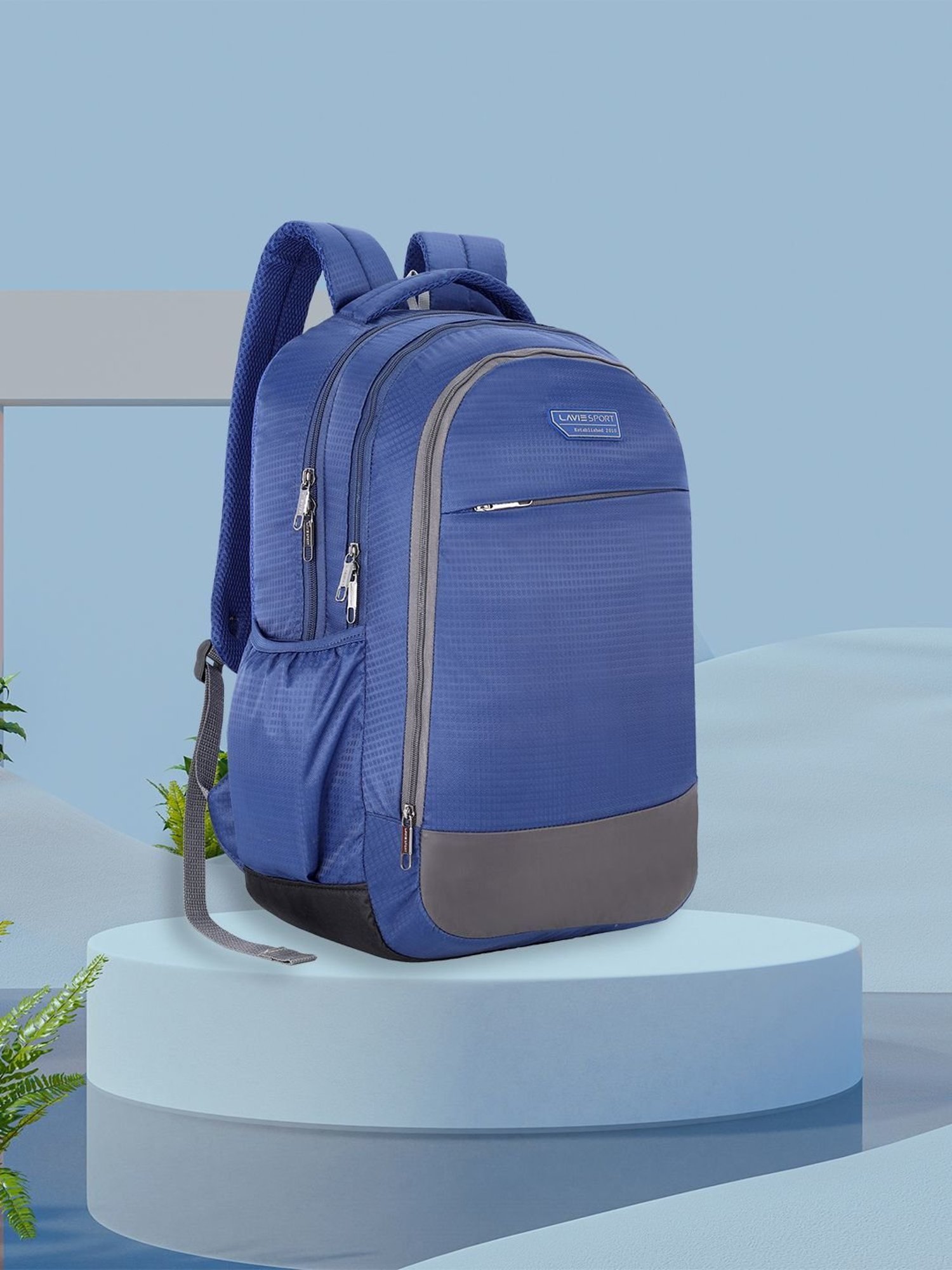 LAVIE SPORT Nebula Blue Medium Laptop Backpack