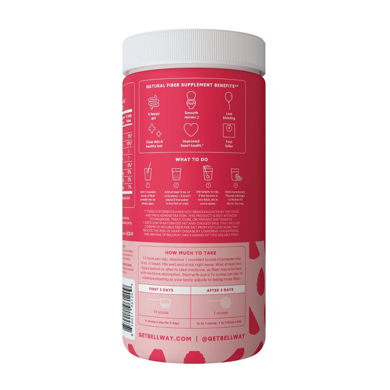 Bellway Raspberry Lemon Fiber Supplement - 30ct