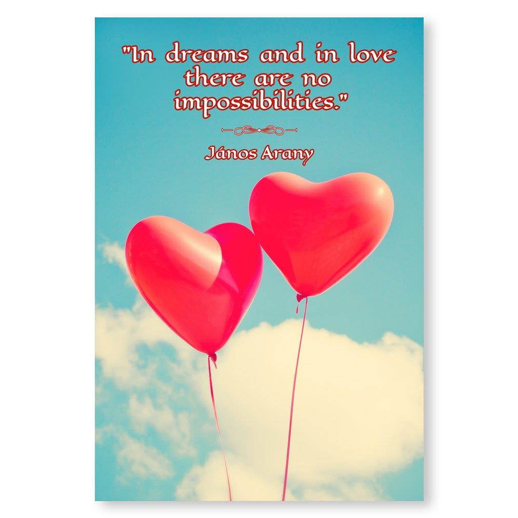 LOVE quotes postcard set of 20. Post card variety pack with famous quote about love postcards. Made in USA.