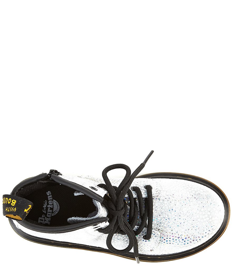 Dr. Martens Girls' 1460 Metallic Suede Boots (Toddler)