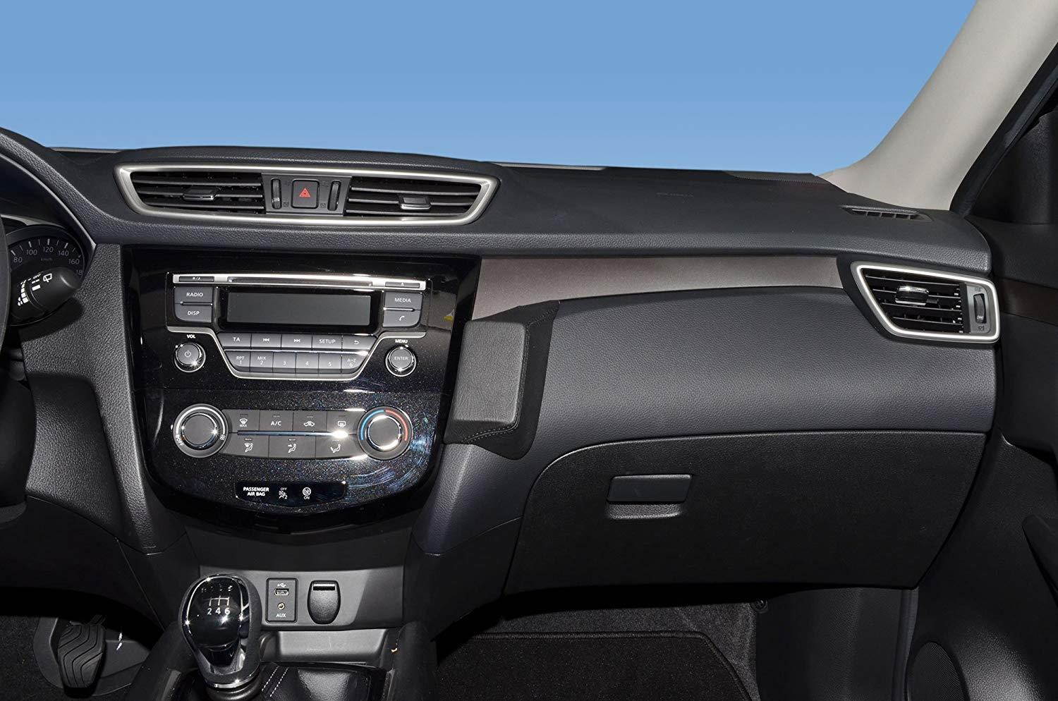 Kuda 1705 Leather Mount Black Compatible with Nissan Rogue (Since 2014), X-Trail (Since 2014)