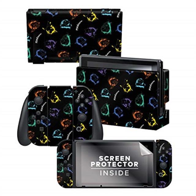 controller gear officially licensed nintendo pokmon switch console skin "graffiti set 2"