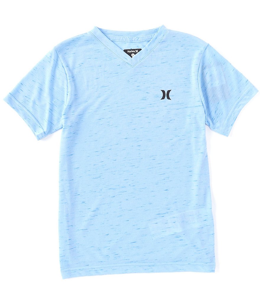 Hurley Big Boys 8-20 Cloud Slub Staple Short-Sleeve V-Neck Tee