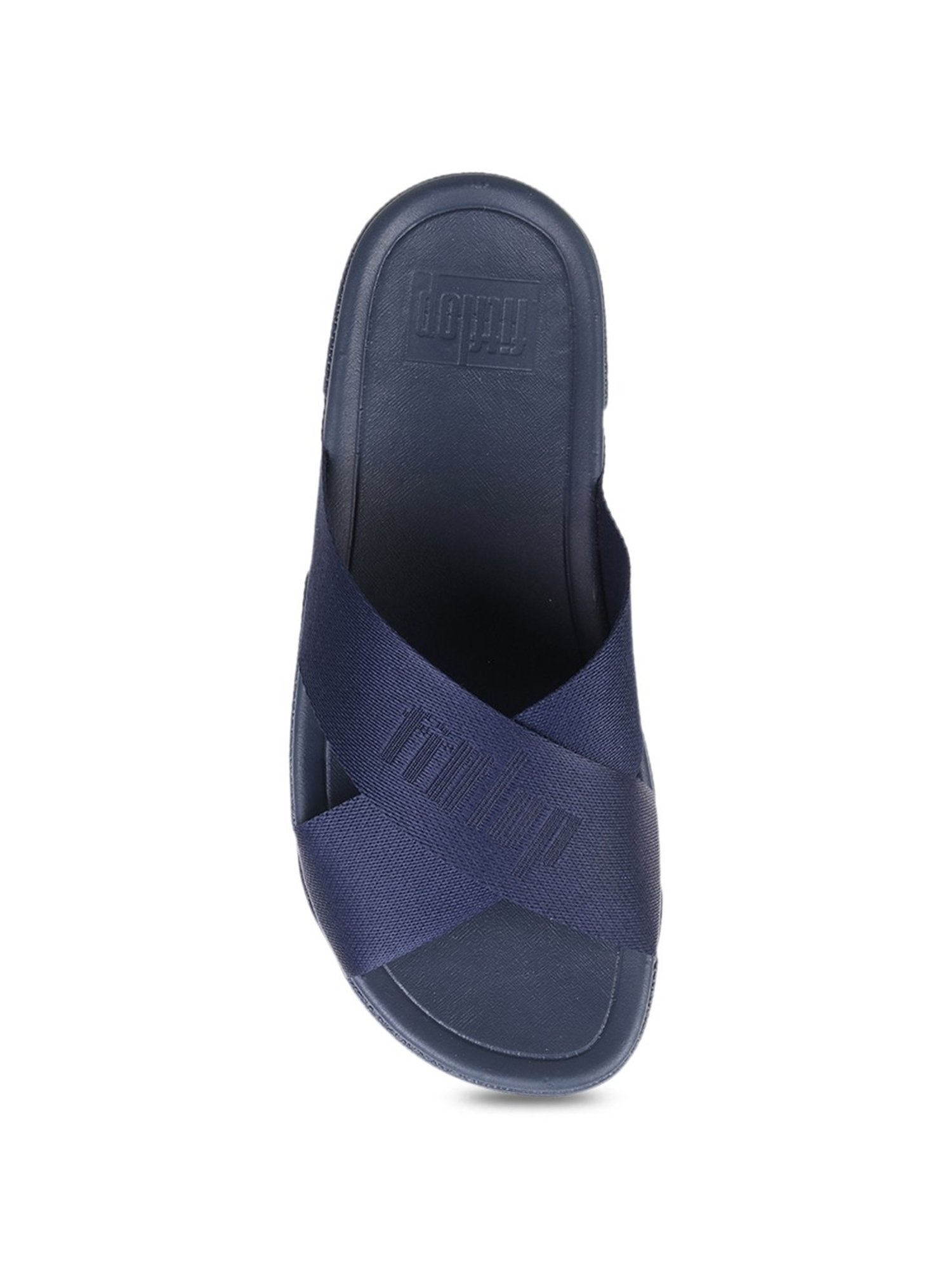 FitFlop Men's Navy Cross Strap Sandals
