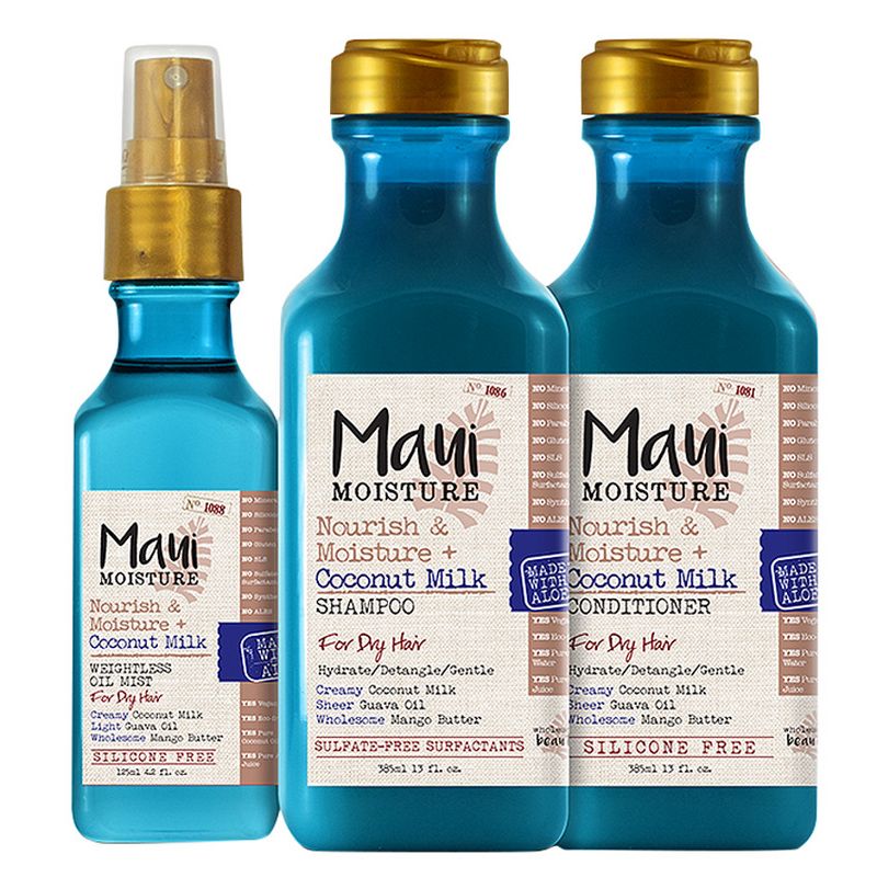 Maui Moisture Nourish & Moisture + Coconut Milk Shampoo for Dry Hair - 13 fl oz