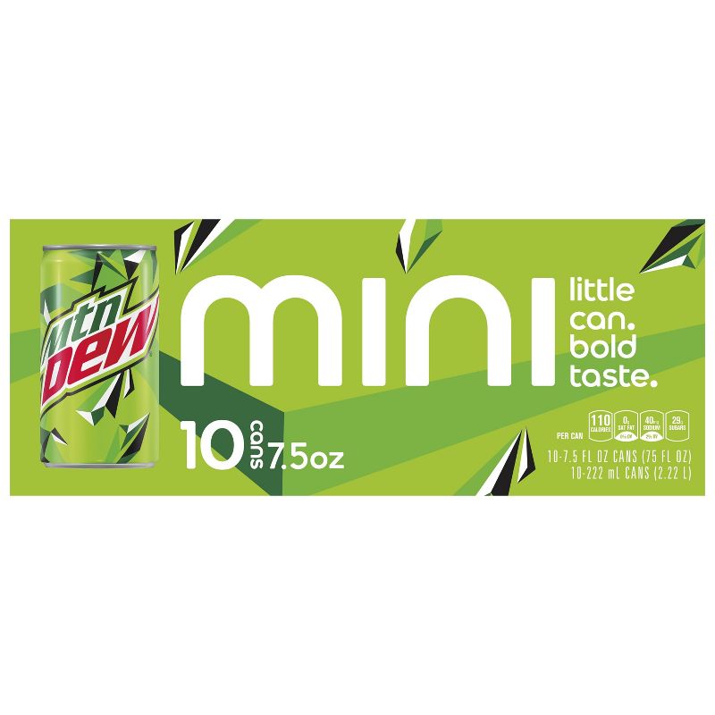 Mountain Dew - 10pk/7.5 fl oz Mini Cans