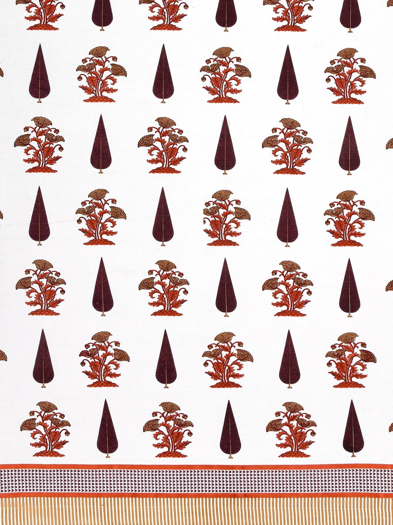 Living Roots Jaipuri Multicolor Cotton 7 ft Door Curtains - Set of 2