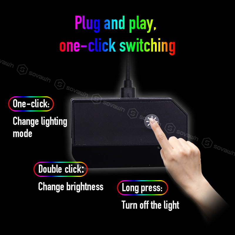 RGB LED Gaming Mouse Pad Esports Player Non-slip Color Mousepad