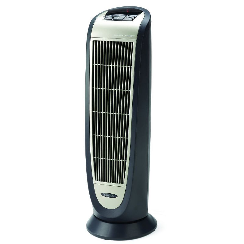 Lasko 5160 Portable Electric 1500 Watt Room Oscillating Ceramic Tower Space Heater with Remote, Adjustable Thermostat, Digital Controls, and Timer