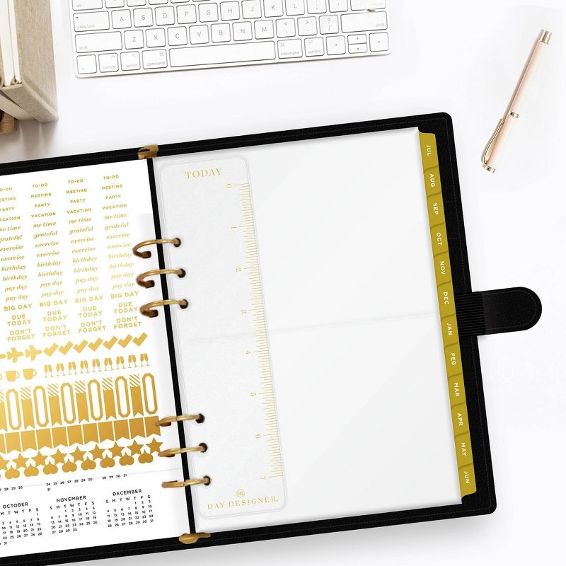 2021-22 Academic Planner 5" x 8" 6 Ring Weekly/Monthly Black - Day Designer