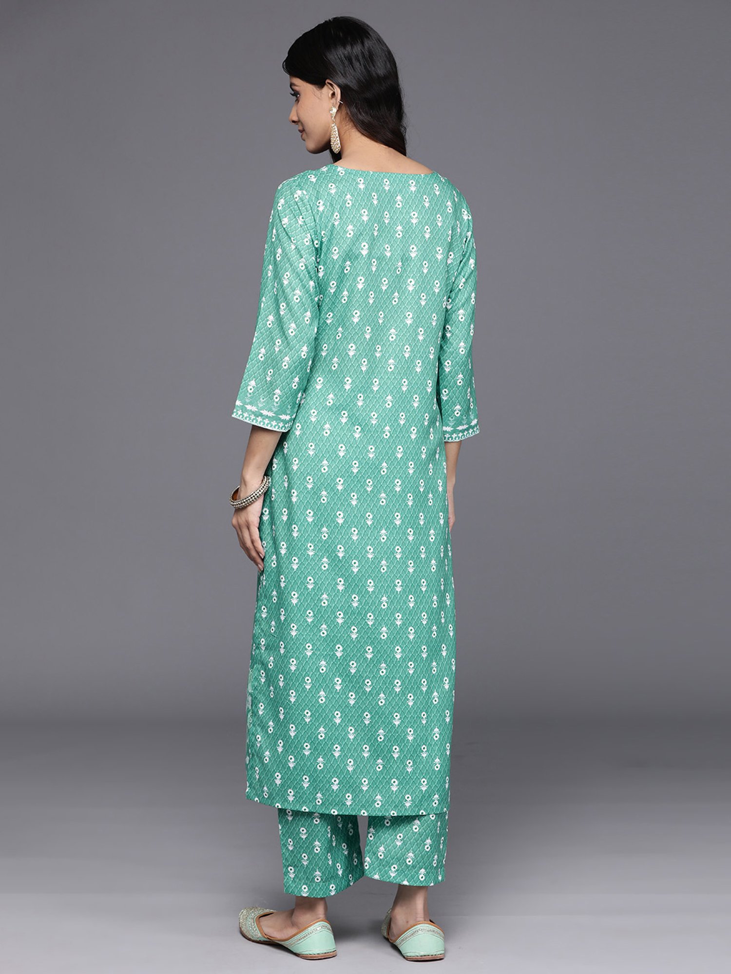 URBAN MYSTIC Black Rayon Embroidered Kurta & Sharara Set