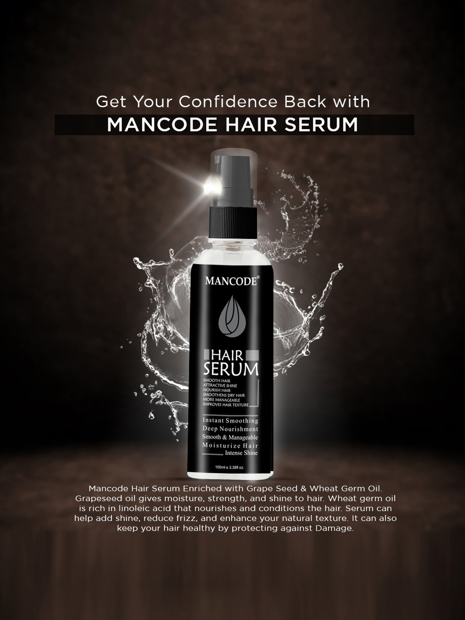 Mancode Hair Serum - 100 ml