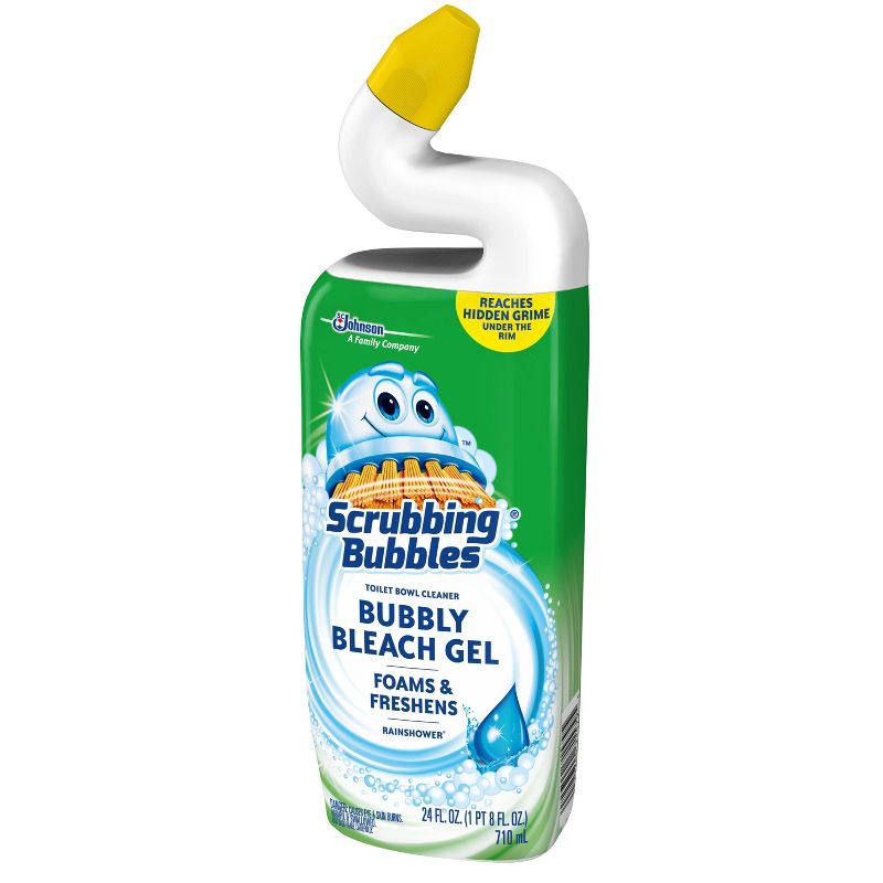 Scrubbing Bubbles Bubbly Bleach Gel Toilet Bowl Cleaner - Rainshower - 24 fl oz