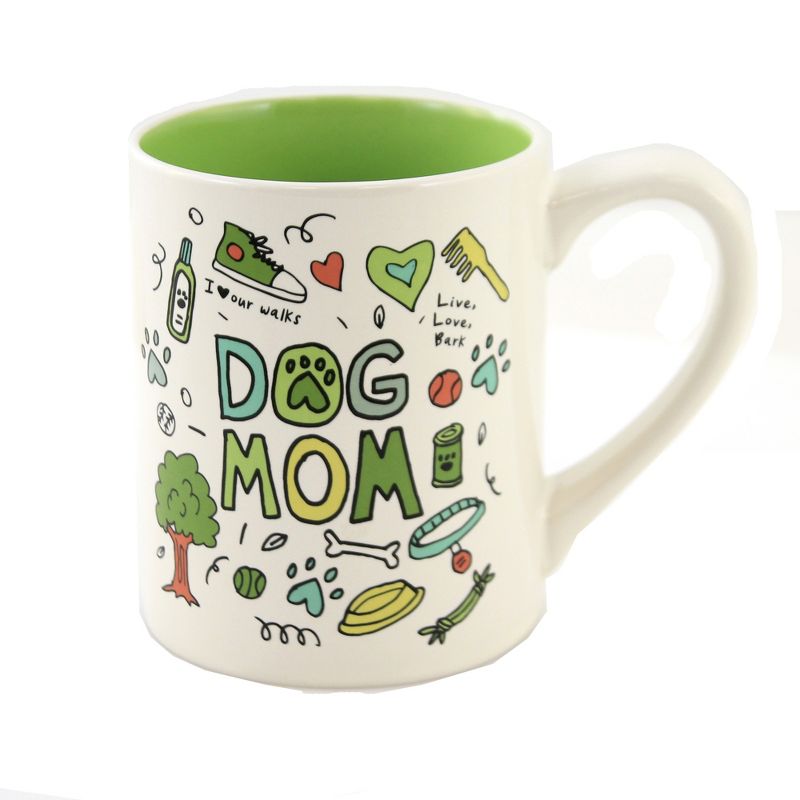 Tabletop 4.0" Dog Mom Mug. Cold Nose Warm Heart Enesco  -  Drinkware