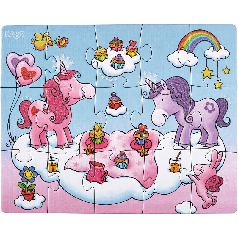 HABA Unicorn Glitterluck Set of 3 Jigsaw Puzzles