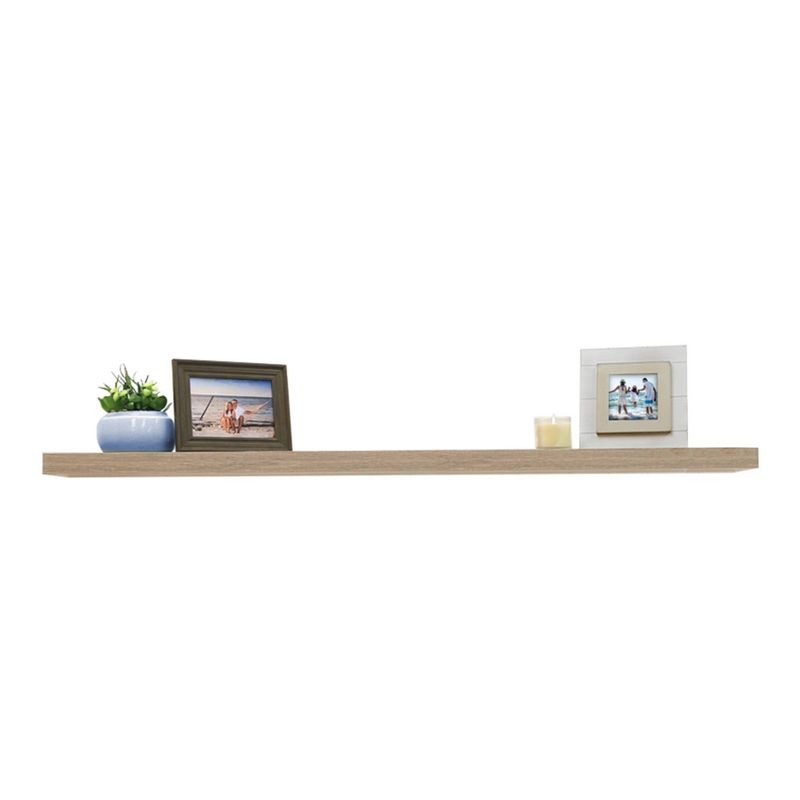 60" x 8" Floating Shelf Driftwood Gray - InPlace