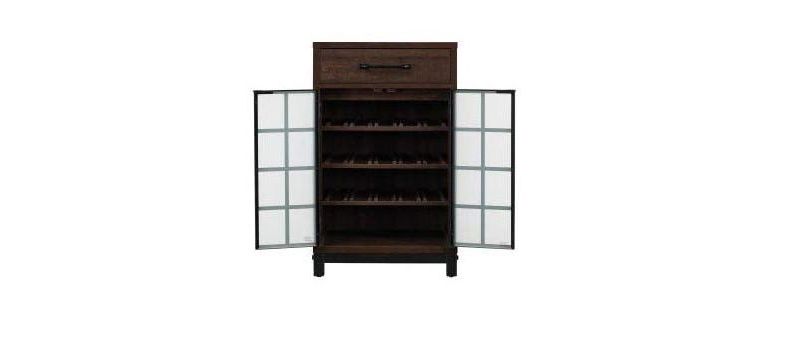 Twin Star Home Uptown Loft Accent Cabinet in Espresso