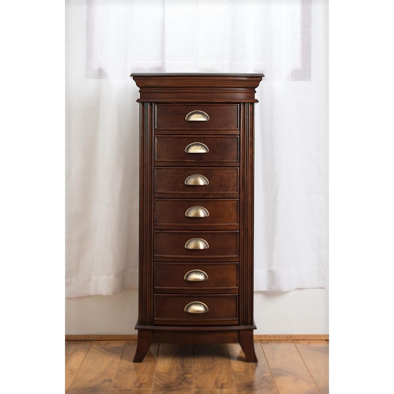 Hillary Jewelry Armoire Walnut - Hives & Honey