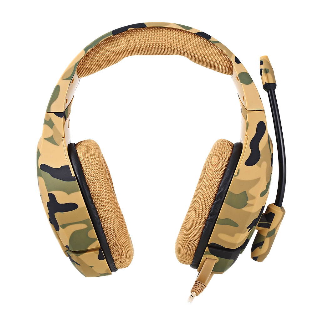 ONIKUMA K1 Camouflage Gaming Headset Stereo Subwoofer Headphones for PC Laptop with Mic