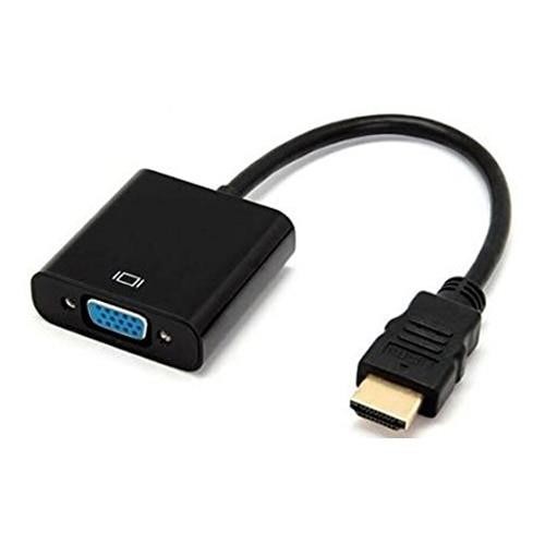 HDMI to VGA converter adapter + 3.5 mm audio jack full HD 1080P black