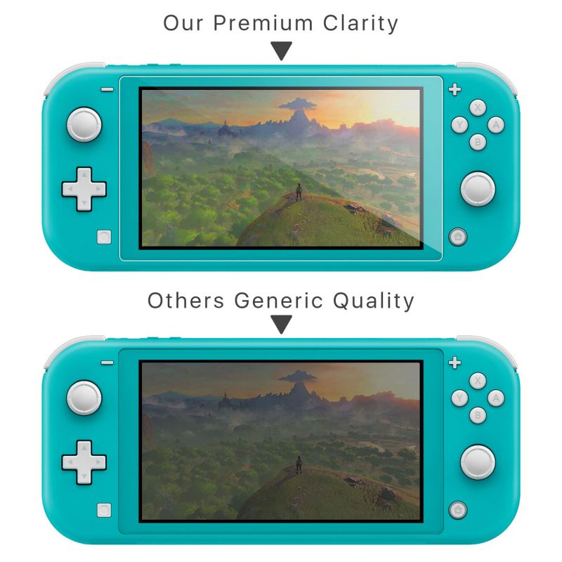 Screen Protector For Nintendo Switch Lite (2 Pack) - Nintendo Switch Lite Tempered Glass Screen Protector Cover Accessory, 9H Hardness, Anti-Scratch, Premium Clarity, Bubble-Free Install