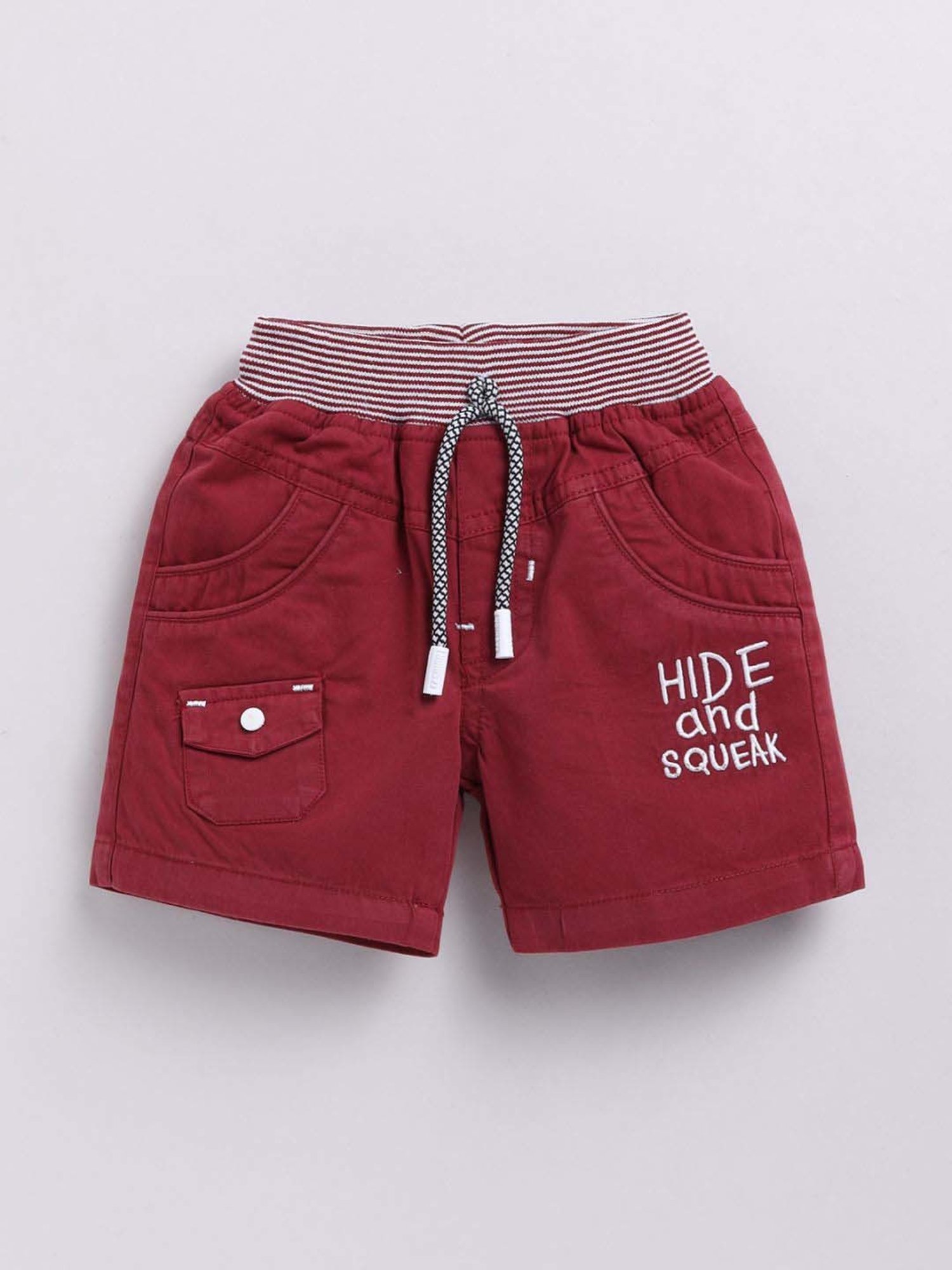 UNO KIDS Boys Brown & White Striped Top & Short sets