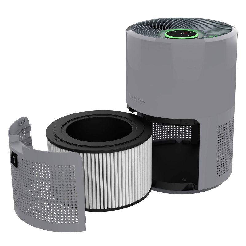 Sharper Image Purify 9 Air Purifier Light Gray