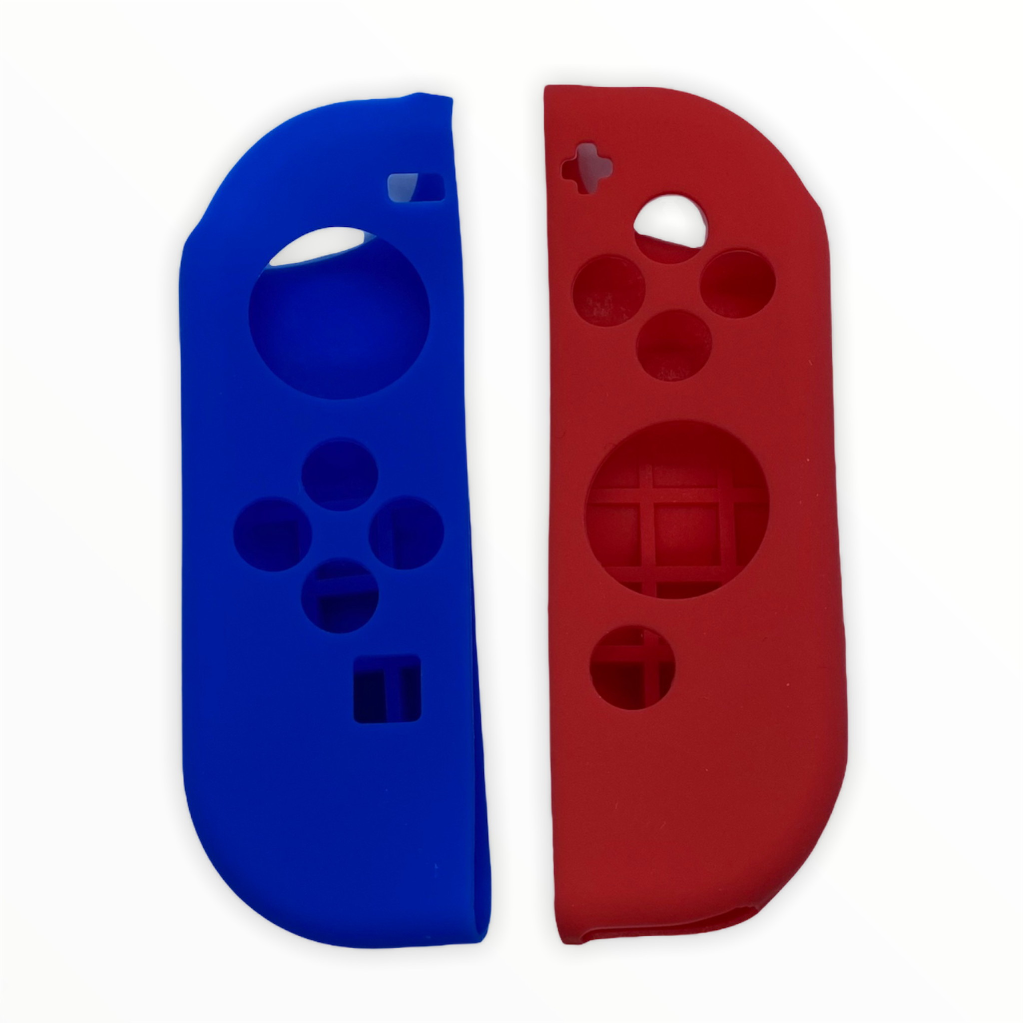 JenDore Blue & Red Silicone Nintendo Switch Joycon Protective Covers