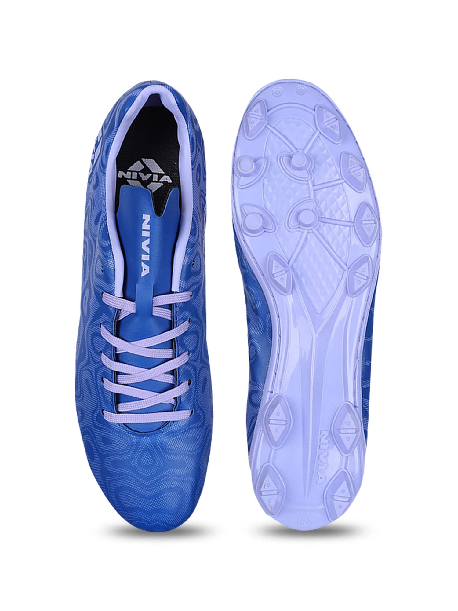 Nivia Men's Carbonite 5.0 Royal Blue Football Shoes