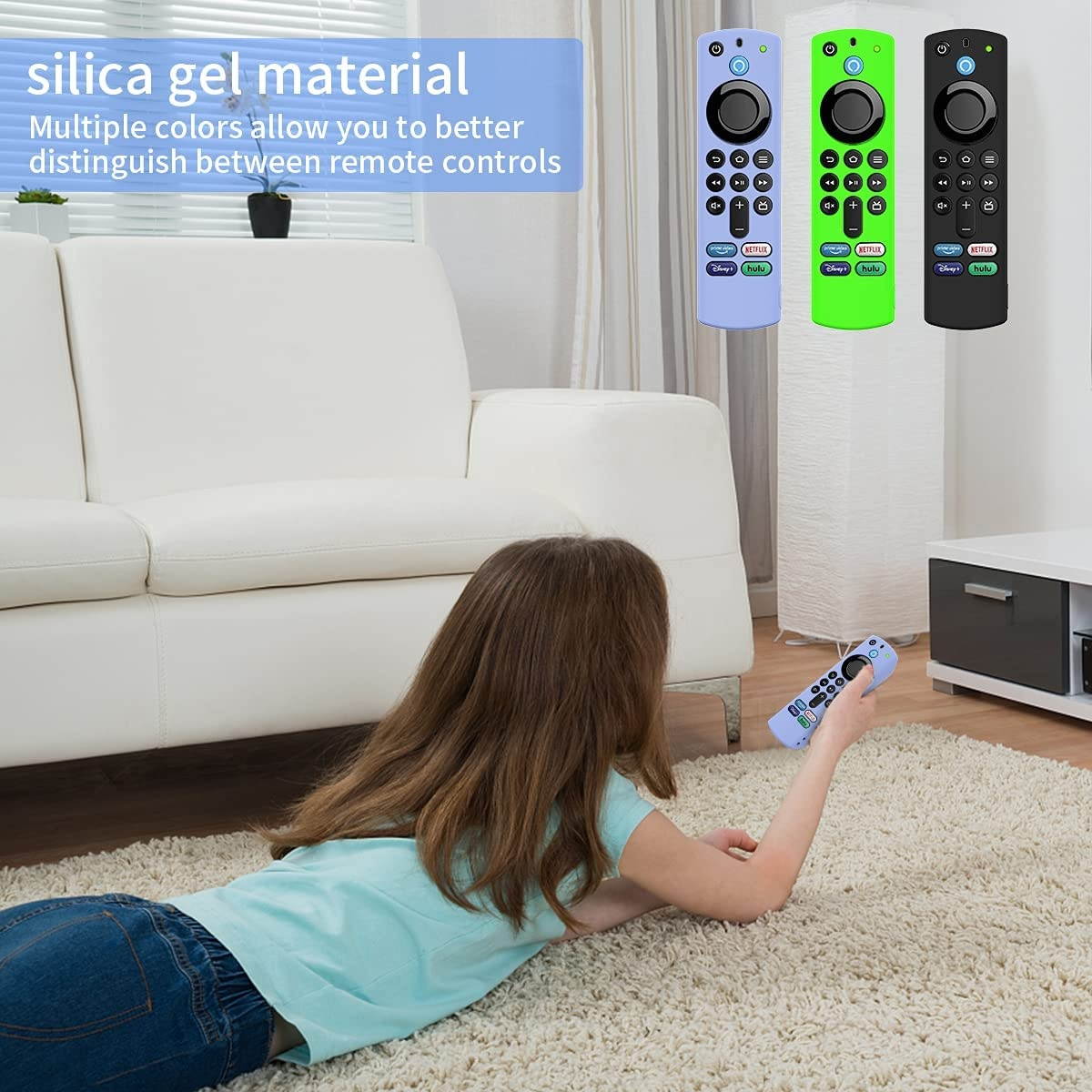 TOLUOHU 3 Pack Push Bubble Pop Fidget Sensory Remote Covers for All-New Alexa Voice Remote (3rd Gen),3D Funny Relief Stress Fidget Toy Silicone Protect Case,for Fire TV Stick 4K Remote Control