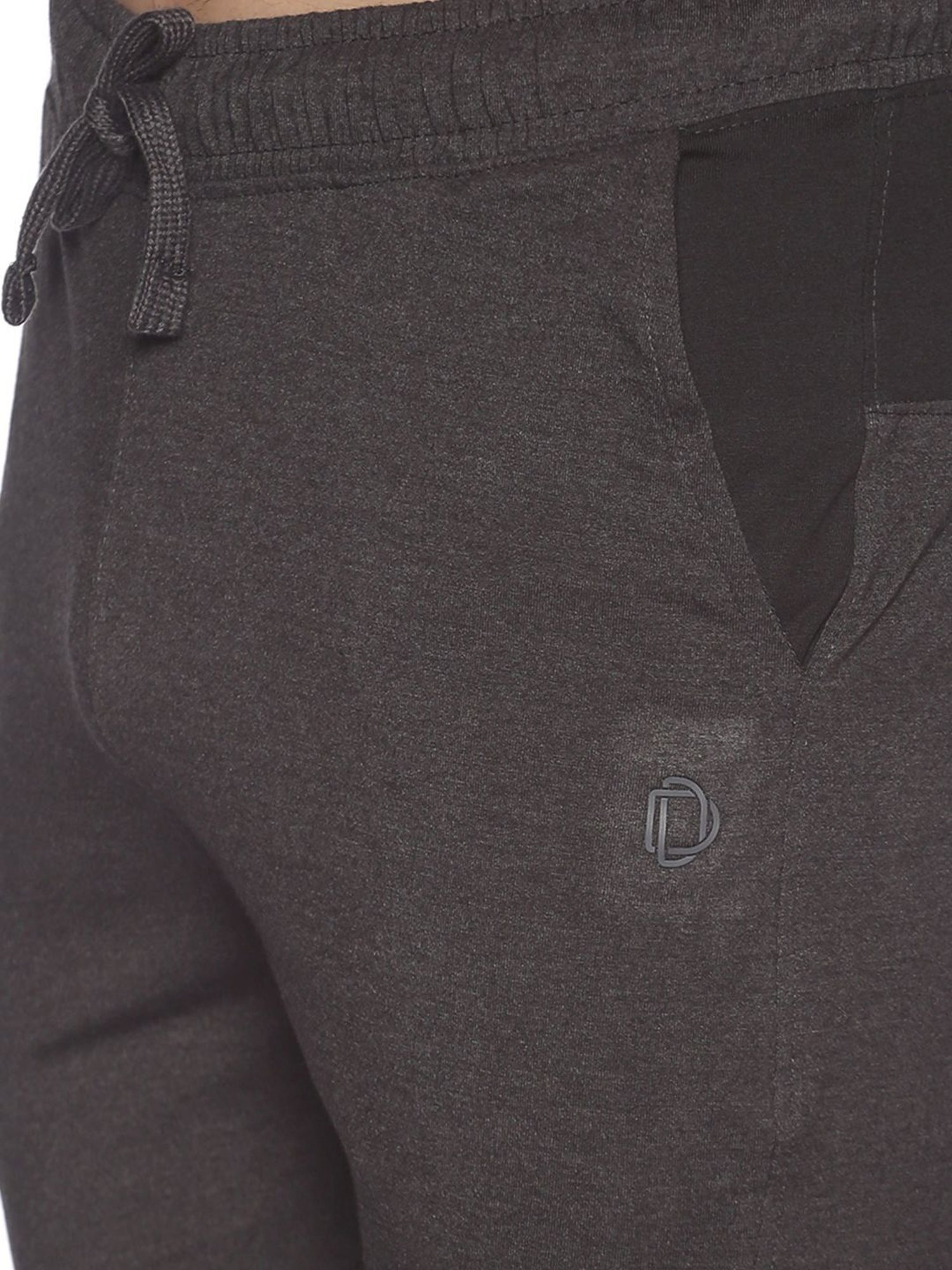 Dollar Grey Cotton Regular Fit Colour Block Shorts