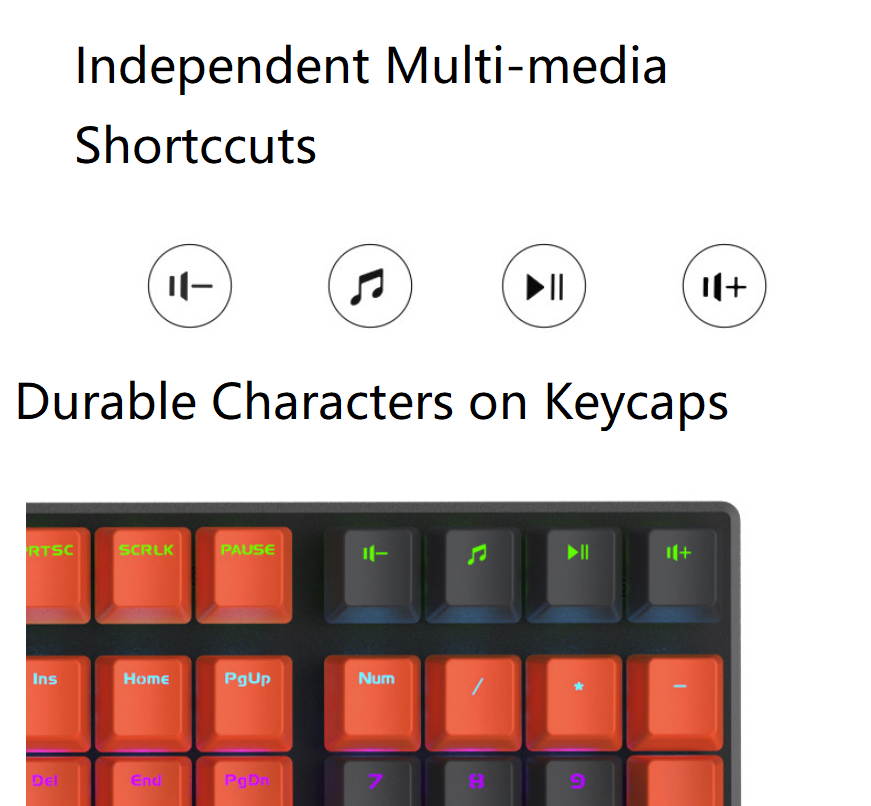 Glorious Modular Mechanical Gaming Keyboard (GMMK)- Barebone Edition (DIY Assembly Required) (Full Size, Black) + Glorious Black Aura Keycaps (Bundle)