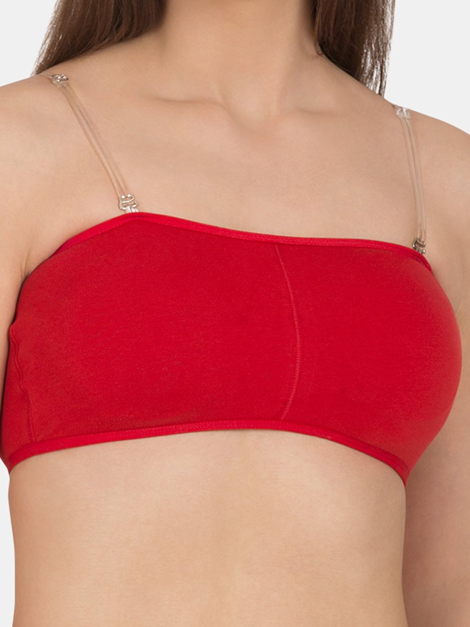 Tweens Red Non Wired Padded Bandeau Bra