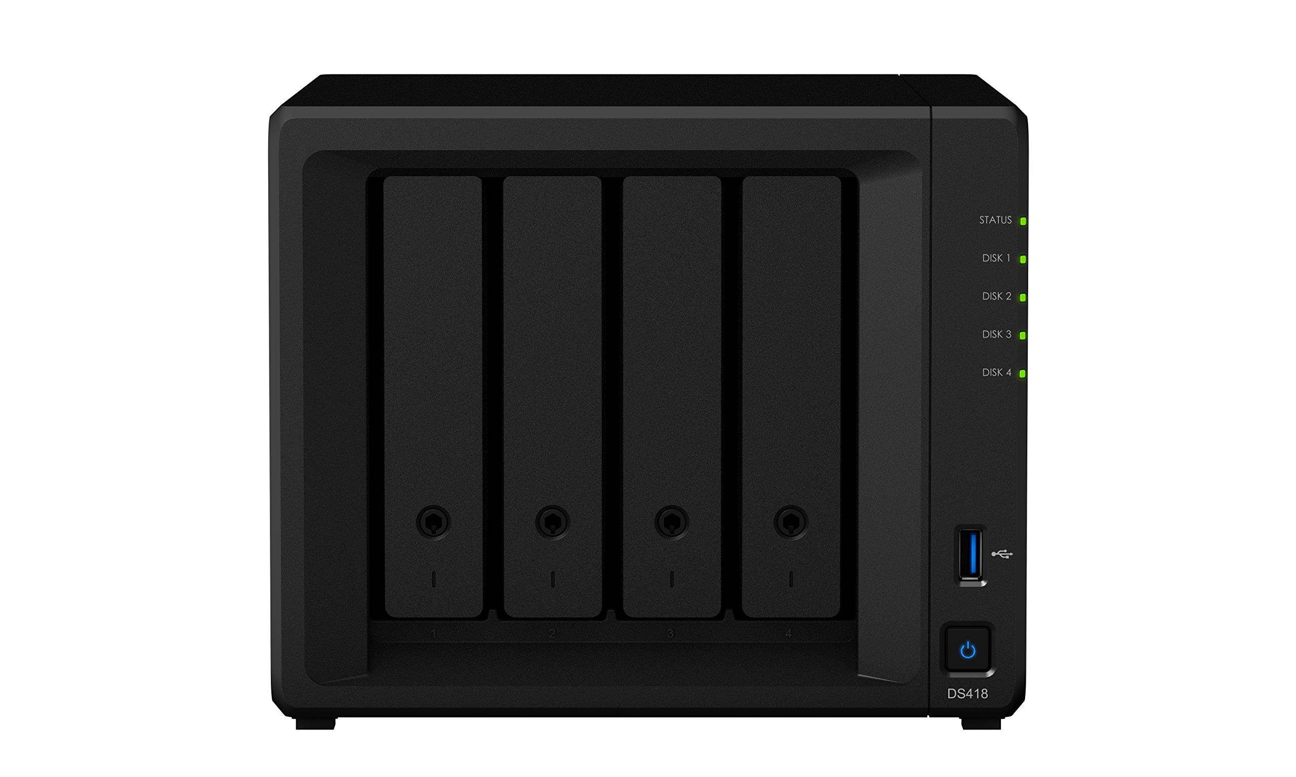 Synology NAS DS418 4 bay DiskStation 1.4GHz 2GB Brown Box