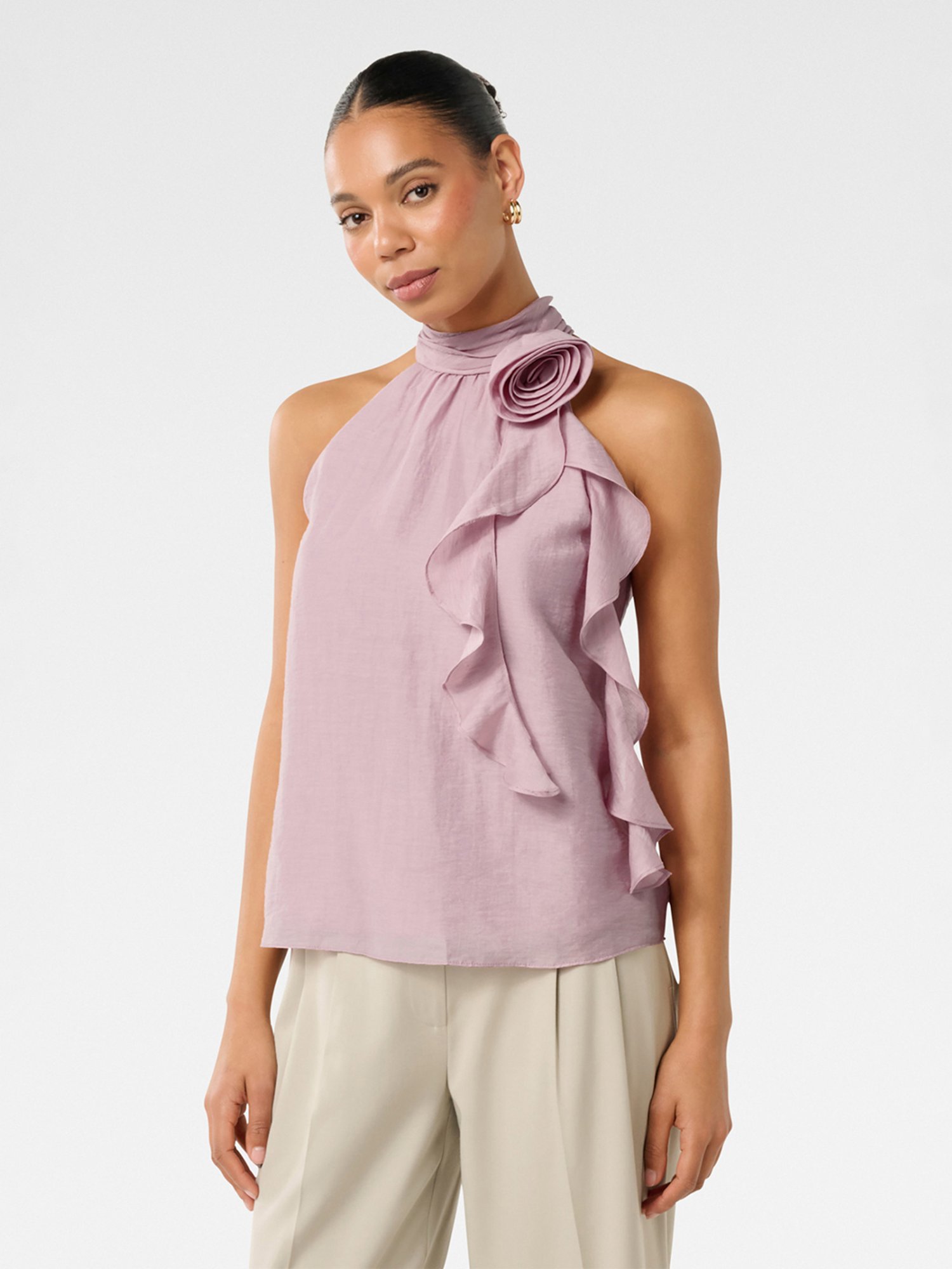 Forever New Pippi Rosette Halter Top