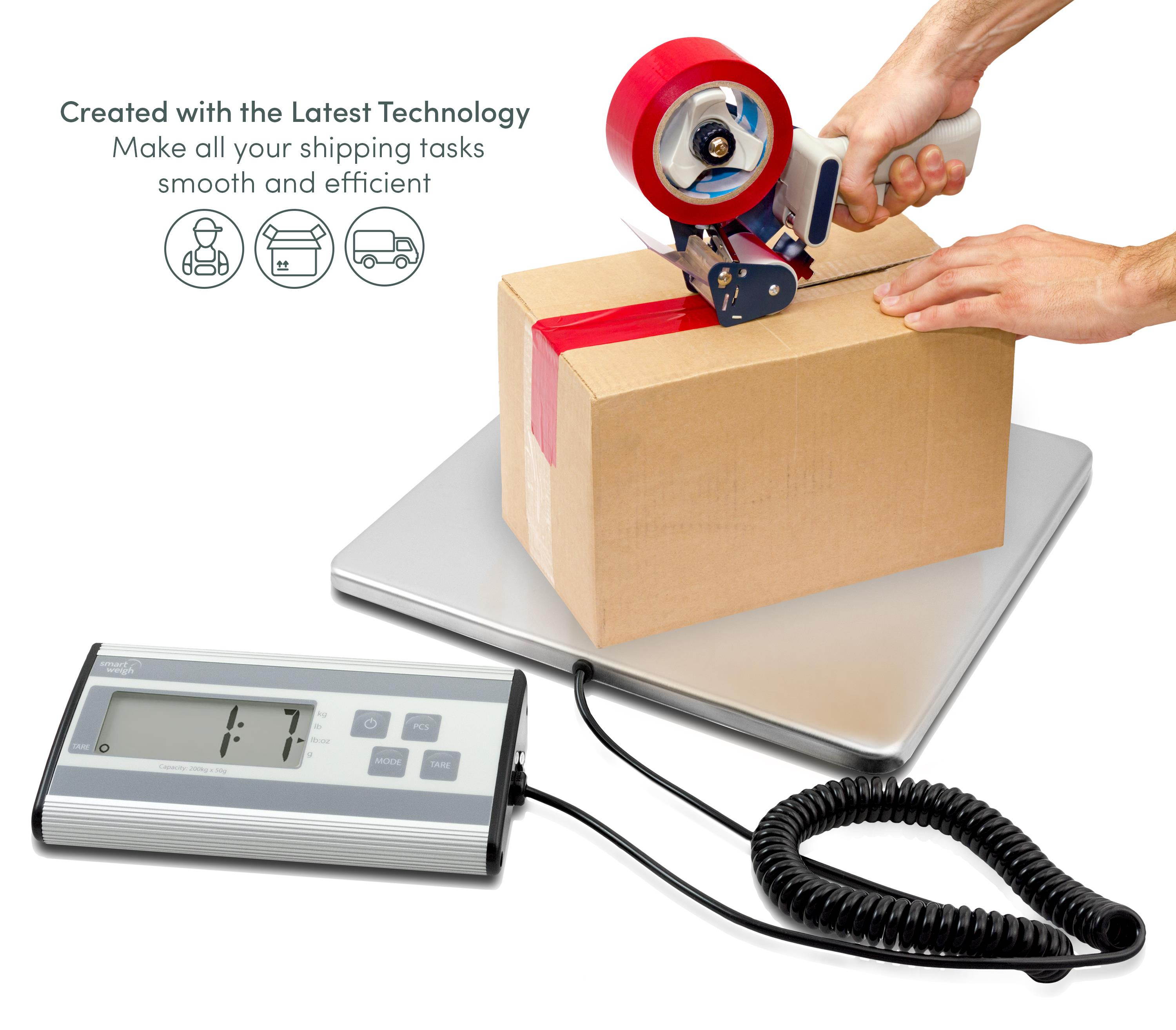 Smart Weigh Shipping and Postal Scale, Heavy Duty, Stainless Steel 440 LBS Max