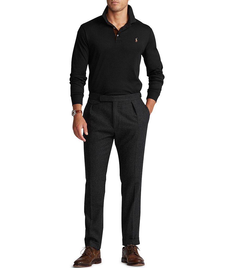 Polo Ralph Lauren Big & Tall Soft Cotton Long-Sleeve Polo Shirt