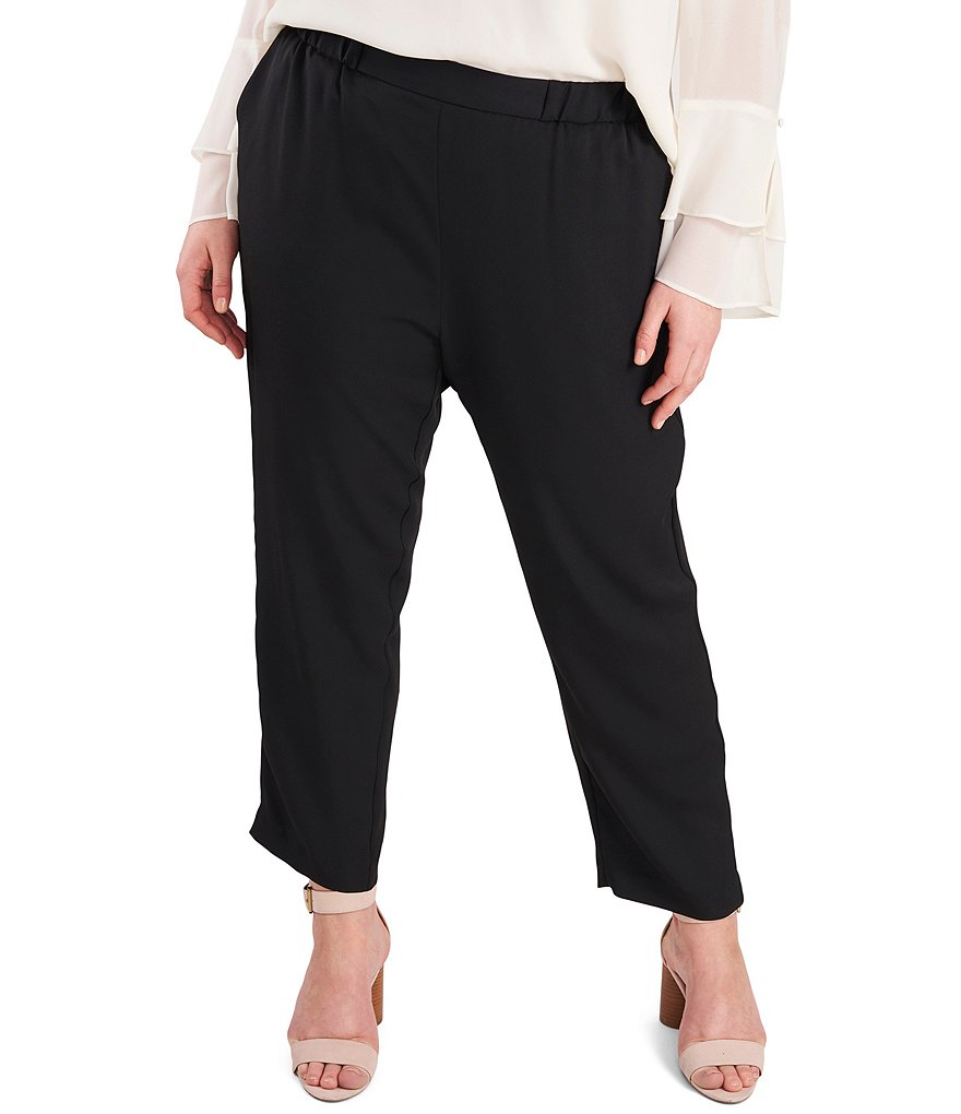 Vince Camuto Plus Size Luxe Pocket Pull-On Ankle Pants