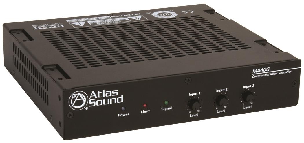 Atlas Sound - MA40G - 40 Watt Three Input Mixer Amplifier