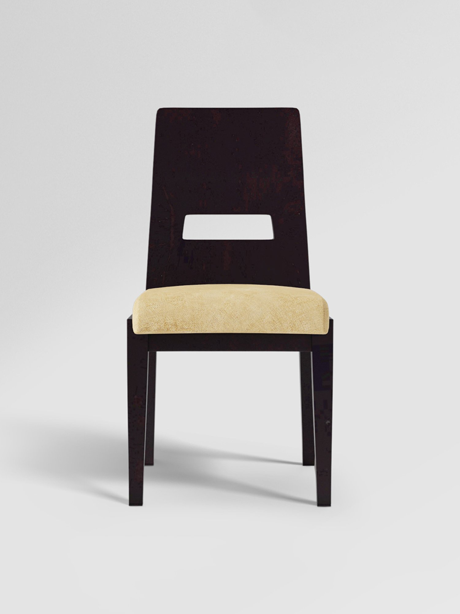 Durian Elanor Modern Brown & Beige Premium Leatherette Dining Chair