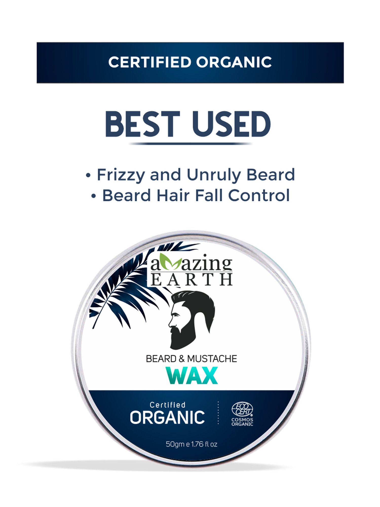 Amazing Earth Beard and Mustache Wax - 100 gm