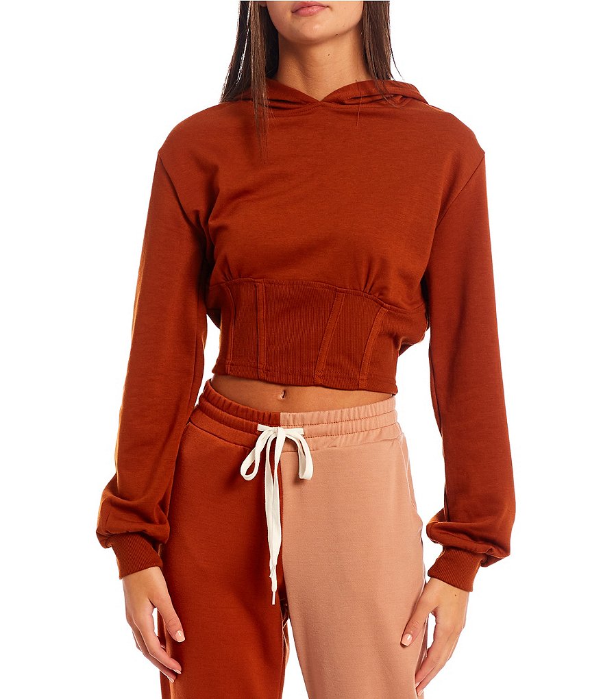 Honey & Sparkle Long Sleeve Corset Hoodie