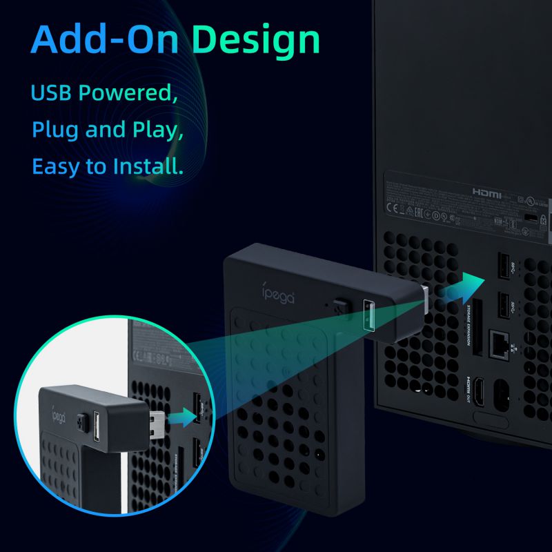 SA Stand for XBOX Series X/S Phantom Blu-ray Base Belt USB 2.0 HUB Blu-ray dock