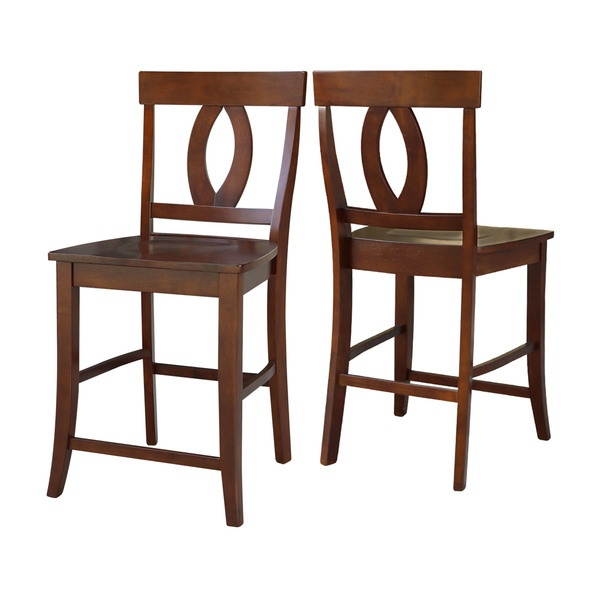 International Concepts S581-1702 Verona Counterheight Stool - 24'' SH Espresso