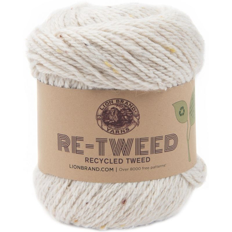 Lion Brand Retweed Yarn-Hay
