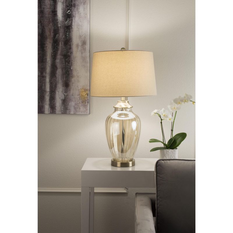 OK Lighting 28.50"H Golden Gaze Glass Table Lamp