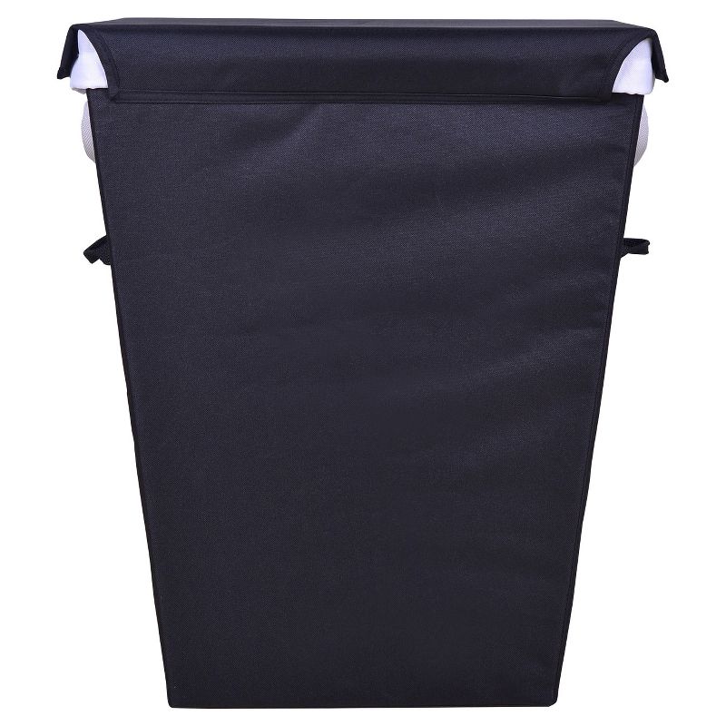 Laundry Hamper With Lid Black - Room Essentials™